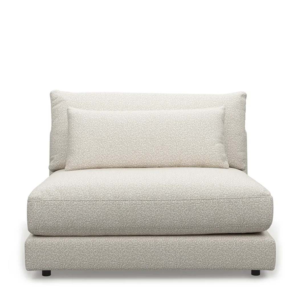 Stephen Center, bouclé, simply white