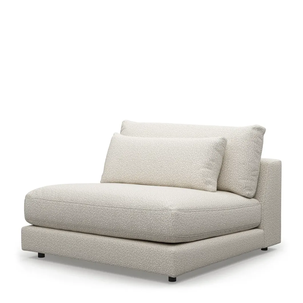 Stephen Center, bouclé, simply white