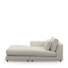 Stephen Chaise Longue Left, bouclé, simply white