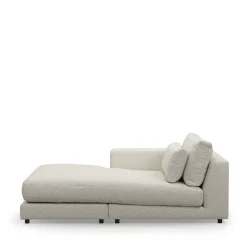 Stephen Chaise Longue Left, bouclé, simply white