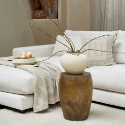 Stephen Chaise Longue Left, bouclé, simply white