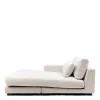 Stephen Chaise Longue Left, rich tweed, antique white