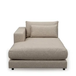 Stephen Chaise Longue Left, bouclé, desert