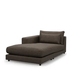 Stephen Chaise Longue Left, bouclé, hedgehog