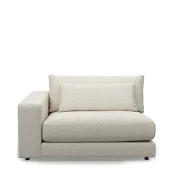 Stephen Corner Arm Left, bouclé, simply white