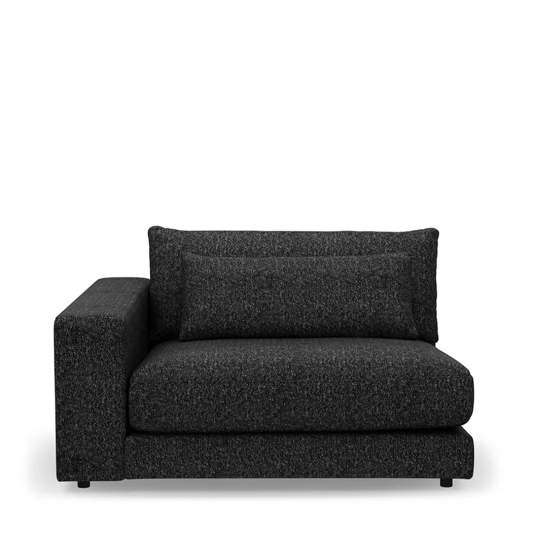 Stephen Corner Arm Left, rich tweed, moon rock