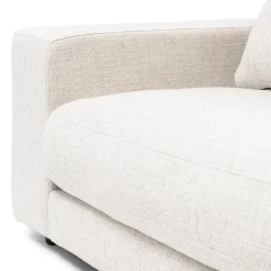 Stephen Corner Arm Left, rich tweed, antique white