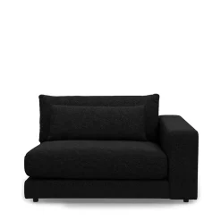 Stephen Corner Arm Right, bouclé, black swan