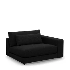 Stephen Corner Arm Right, bouclé, black swan