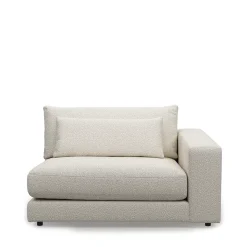 Stephen Corner Arm Right, bouclé, simply white