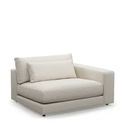 Stephen Corner Arm Right, bouclé, simply white