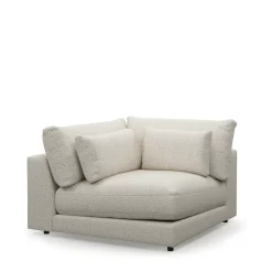 Stephen Corner, bouclé, simply white