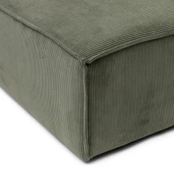 The Jagger Center 125 cm, english rib, moss green