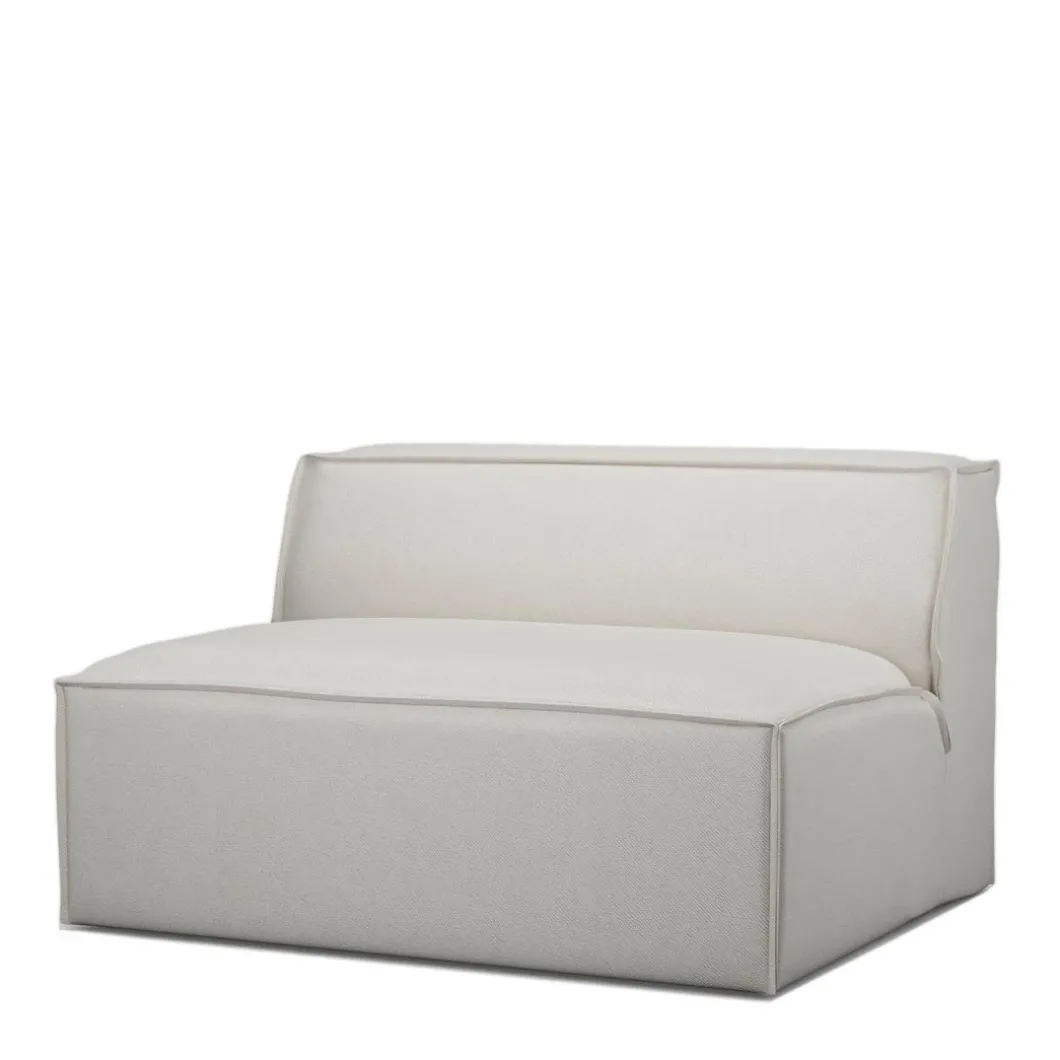 The Jagger Center 125cm, oxford weave, alaskan white