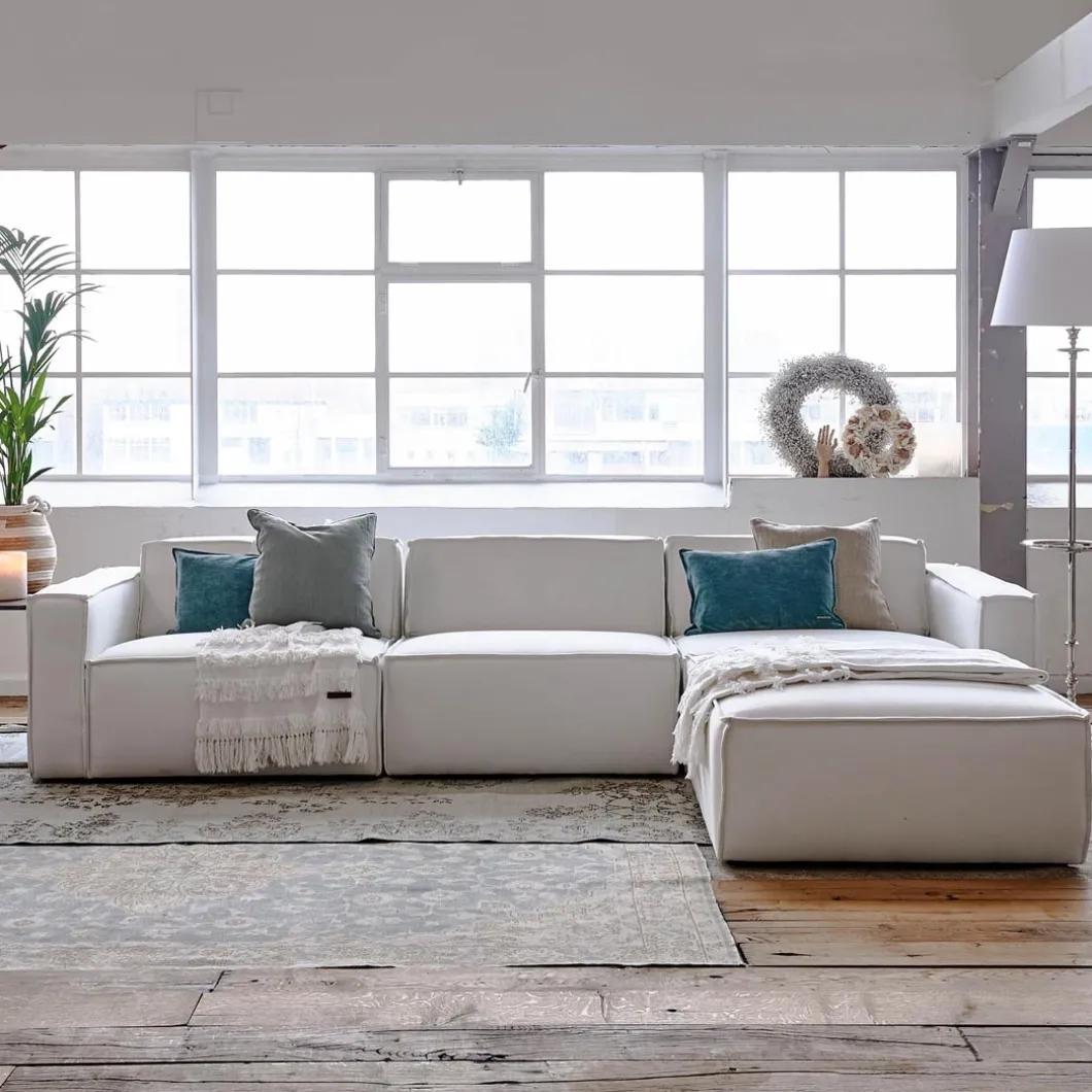 The Jagger Center 95cm, oxford weave, alaskan white