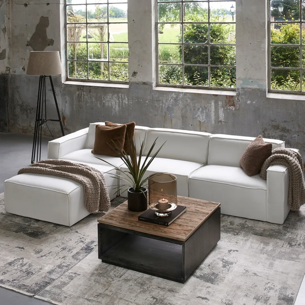 The Jagger Center 95cm, oxford weave, alaskan white