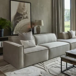 The Jagger Center 125cm, oxford weave, anvers flax