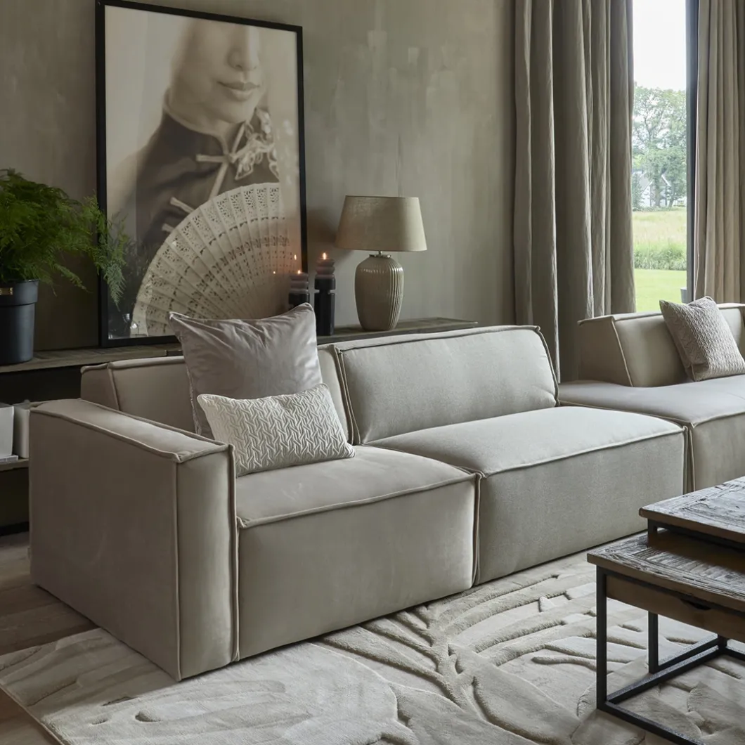 The Jagger Center 125cm, oxford weave, anvers flax