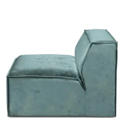 The Jagger Center 95cm, velvet, mineral blue