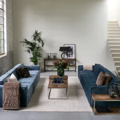 The Jagger Center 125cm, velvet, petrol