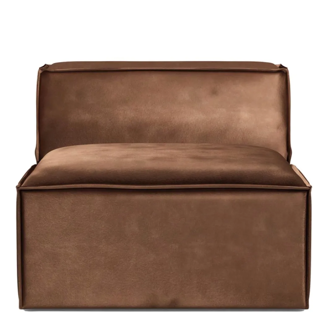 The Jagger Center 95cm, velvet, chocolate