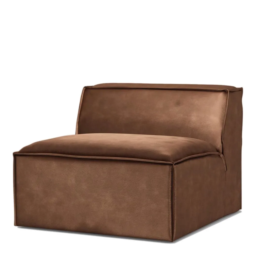 The Jagger Center 95cm, velvet, chocolate