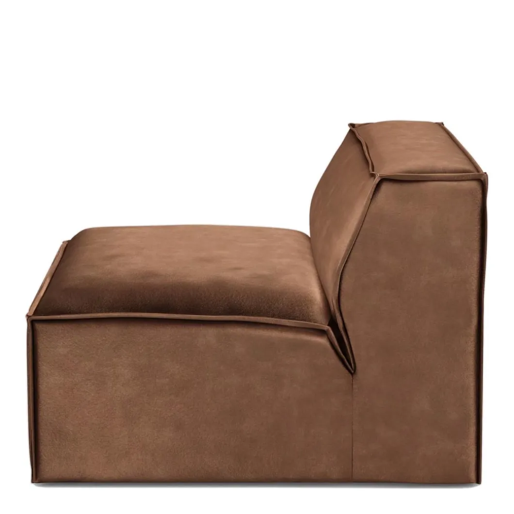 The Jagger Center 95cm, velvet, chocolate