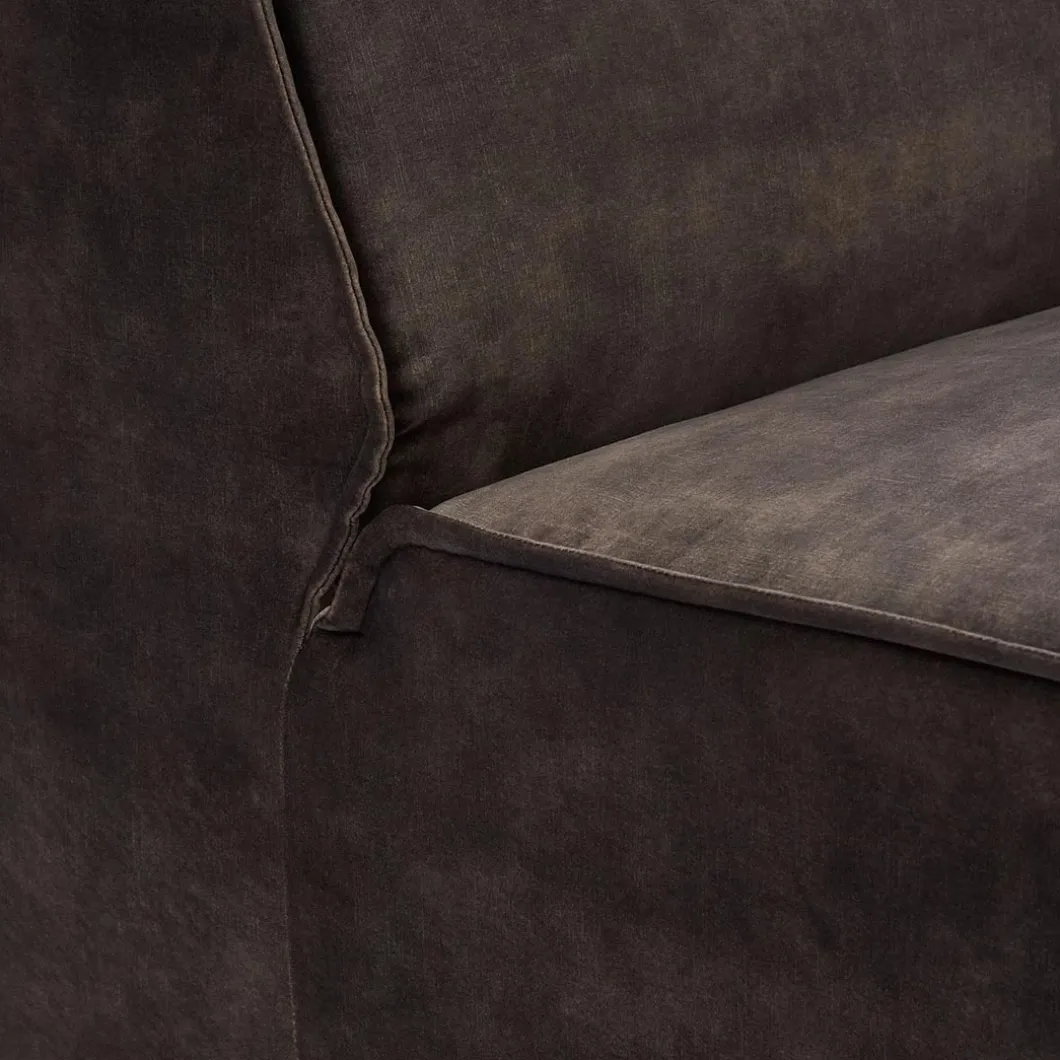 The Jagger Center 125cm, velvet, grimaldi grey
