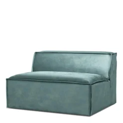 The Jagger Center 125cm, velvet, mineral blue