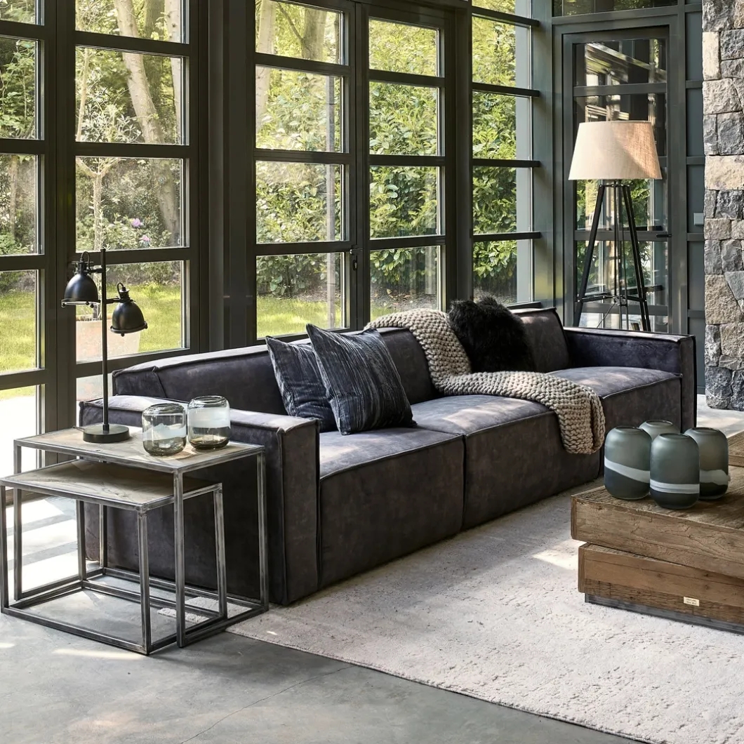 The Jagger Center 95cm, velvet, grimaldi grey