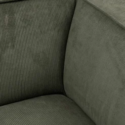 The Jagger Chaise Longue Right, english rib, moss green