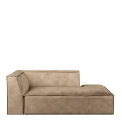 The Jagger Chaise Longue Right, velvet, golden beige
