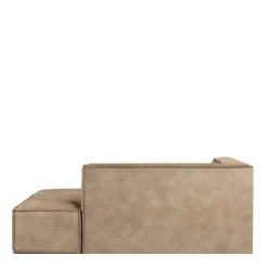 The Jagger Chaise Longue Right, velvet, golden beige