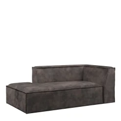 The Jagger Chaise Longue Left, velvet, grimaldi grey