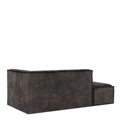 The Jagger Chaise Longue Left, velvet, grimaldi grey