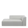 The Jagger Chaise Longue Left, washed cotton, ash grey