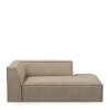 The Jagger Chaise Longue Right, washed cotton, natural