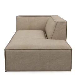 The Jagger Chaise Longue Right, washed cotton, natural