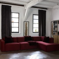 The Jagger Chaise Longue Right, washed cotton, natural