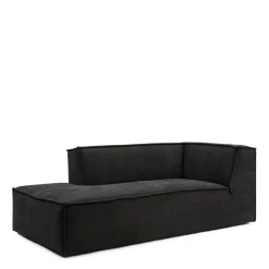 The Jagger Chaise Longue Left, celtic weave, caviar