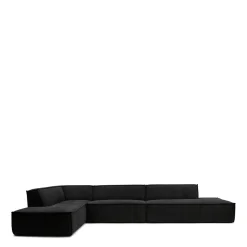 The Jagger Chaise Longue Left, celtic weave, caviar