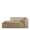 The Jagger Chaise Longue Left, velvet, golden beige