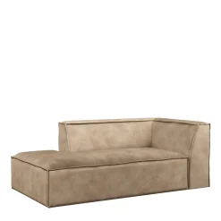 The Jagger Chaise Longue Left, velvet, golden beige