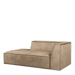 The Jagger Chaise Longue Left, velvet, golden beige