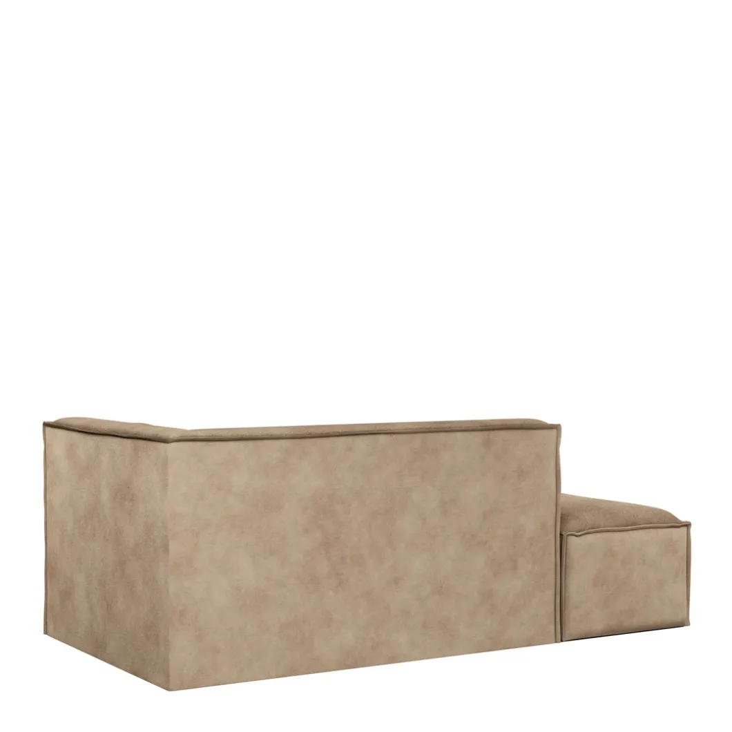 The Jagger Chaise Longue Left, velvet, golden beige