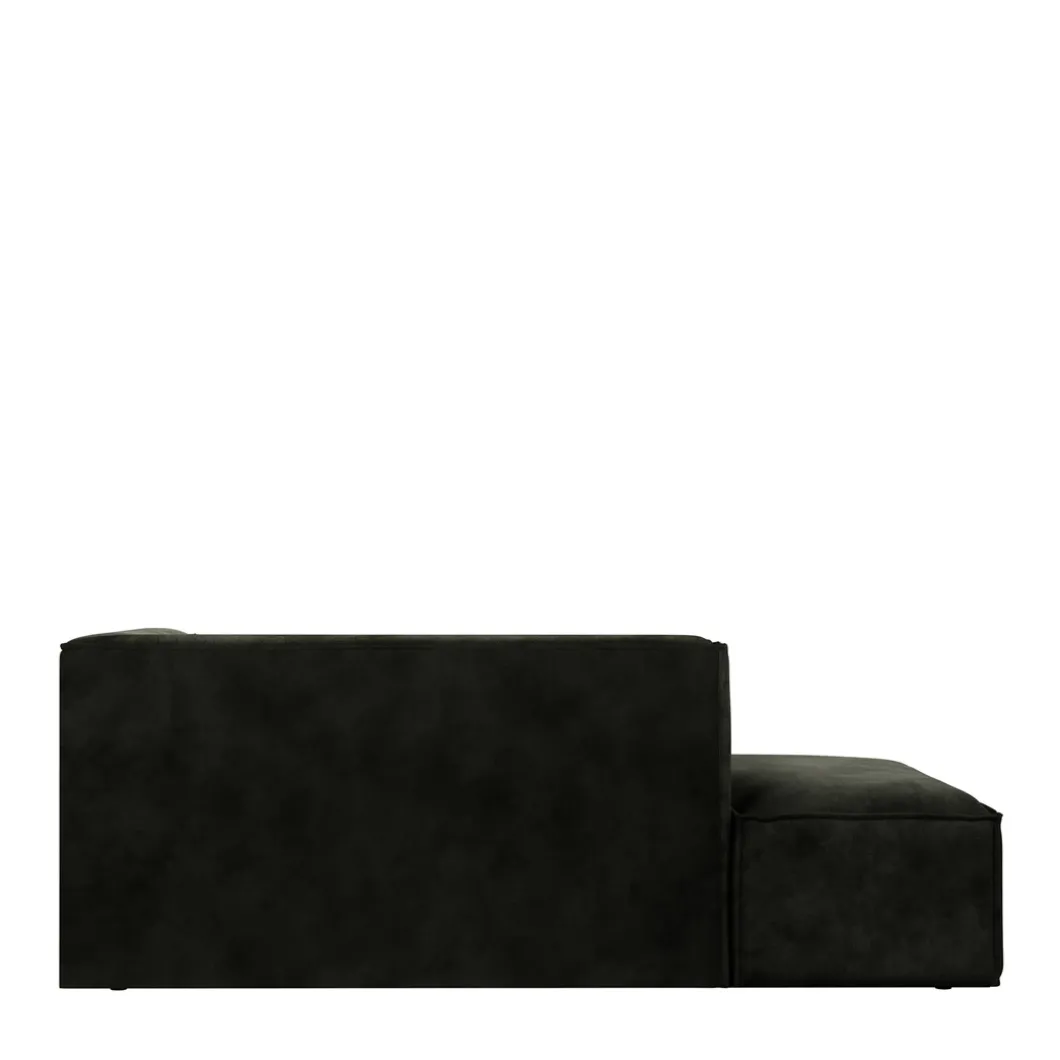 The Jagger Chaise Longue Left, velvet, ivy