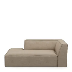 The Jagger Chaise Longue Left, washed cotton, natural