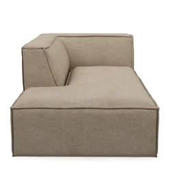 The Jagger Chaise Longue Left, washed cotton, natural