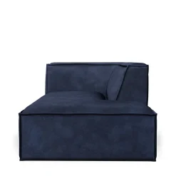 The Jagger Chaise Longue Right, velvet, estate blue