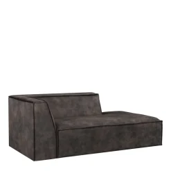 The Jagger Chaise Longue Right, velvet, grimaldi grey